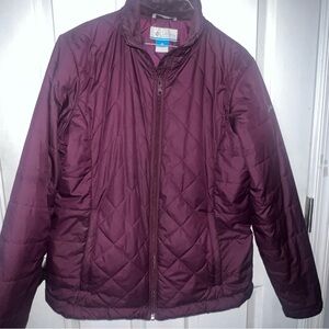 Columbia Deep Purple Quilted Winter Jacket Size Large